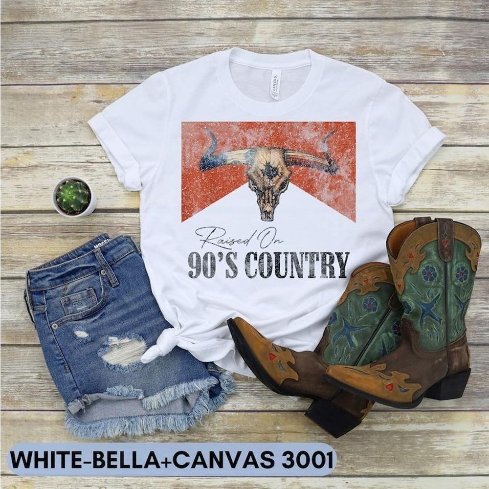 Vintage Raised On 90s Country Tshirt Country Music Tour Shirt Gift For Fan